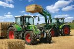 Schmidt Spiele Fendt 724, Fendt 716 with Frontloader Cargo - 100 piese (56256) Puzzle