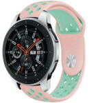 iUni Curea ceas Smartwatch Samsung Galaxy Watch 4, Watch 4 Classic, Gear S2, iUni 20 mm Silicon Sport Pink-Blue (513435)