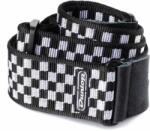 Dunlop D38-31BK B&W Check Black Curea de chitară