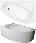 Besco Rima aszimmetrikus akril fürdőkád 150x95 cm - balos - WAR-150-NL (WAR-150-NL)