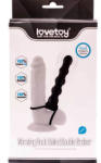 Lovetoy Strap On Vibrating Fantasy Double Prober cu Vibratii 16 cm