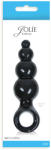 Prime Stoys Jolie Ripples Medium Black Dildo
