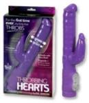 Sex Links Vibrator pentru stimulare vaginala si clitoridiana Throbbing Hearts Vibrator