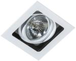 AZzardo 1446 | Sisto Azzardo beépíthető lámpa négyzet elforgatható fényforrás 190x190mm 1x G53 / AR111 fehér, fekete (1446)