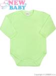 NEW BABY Csecsemő teljes hosszba patentos body New Baby Classic zöld