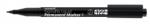 Monami Marker permanent negru 122, varf rotund 1.0 mm MONAMI (2634)