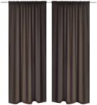 vidaXL Draperii opace cu rejansă, 2 buc. , maro, 135 x 245 cm (130372)