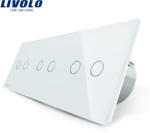 LIVOLO Intrerupator tactil wireless 3 x dublu Livolo serie noua (VL-C706R-11)