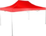 Expodom Gyorsan összecsukható sátor 3x4, 5m - alumínium, Piros, Oldalfalak nélkül