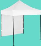 Expodom Gyorsan összecsukható sátor 2x2m - acél, Fehér, 1 oldalfal