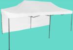 Expodom Gyorsan összecsukható sátor 3x6m - acél, Fehér, 1 oldalfal