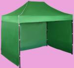 Expodom Gyorsan összecsukható sátor 2x3m - acél, Zöld, 3 oldalfal