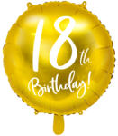 PartyDeco S. r. o 18. Évszámos lufi, fólia, arany, hb