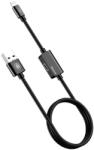 Baseus Music series USB-A apa - 2x Lightning Adat- és töltőkábel 1m - Fekete (CALYU-01)