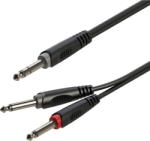 Roxtone RAYC100L1 Jack - 2xJack Y-kábel, 1m