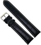 HCraft Curea de ceas din piele naturala Neagra XL - 18mm / 20mm / 22mm / 24mm - C3044 (C3044-H-CROX.B)