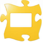 Batadecor Puzzle képkeret (sárga)