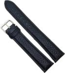 HCraft Curea Ceas „Maximus XXL - Piele Naturală Neagră, Lungime Extinsă (18mm - 26mm) (C3053 2XL)