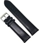 HCraft Curea Ceas „Obsidian Classic 2T3 - Piele Naturală Neagră cu Cusătură Asortată (18mm - 24mm) (2T3)