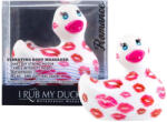 Big Teaze Toys My Duckie Romance 2.0 - vízálló csikló vibrátor, csiklóizgató (fehér-pink) - szexshop