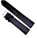 Arc Curea Ceas „Pure Comfort XL - Piele Naturală Hipoalergenică, Negru cu Cusătură Neagră (12mm - 26mm) (C3061-A-4XL9)