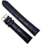  Curea de ceas XL din piele naturala anti-alergica Neagra - 18mm 20mm 22mm 24mm 6XL20