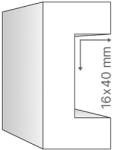 ANRO Kábelcsatorna takaró díszléc KCS-04 (16x40 mm) (KCS-04 (16x40 mm))