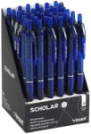 Vinson Golyóstoll nyomógombos Vinson V5 Scholar kék test gumírozott fogó 36 db-os displayben - iroszer24