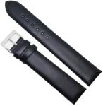  Curea Ceas „Smooth Onyx 9XL16 - Piele Naturală Neagră, Fără Cusătură (10mm - 22mm) (9XL16 N)