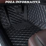 ALEMAR Covorase presuri 5D din piele Mercedes S W221 Long 2005-20113 Lux Negru+Bej Variata Scurta (06B)