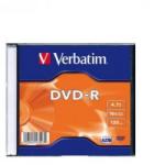 Verbatim DVD-R Verbatim 43547, 16x, 4.7GB, 1buc, Slim Case (43547)