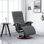 vidaXL Scaun de masaj, gri, piele ecologică (248455)