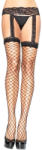 Leg Avenue Lingerie Уникални мрежести чорапи с колан размер s/m