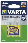 VARTA Power NiMH akku AAA (micro) 800 mAh (4db) [56703 101 404]