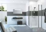 HÜPPE CLASSICS 2 80x80x190 négyszögletes, sarokbelépő zuhanykabin, nyílóajtóval, fix résszel, magasfényű ezüst profilzattal, világos üveggel, Anti-Plaque nélkül C23001 069 321 (C23001069321)