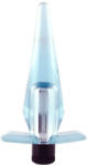 Seven Creations Dop Anal Cu Vibratii Slimline Blue Lover, Transparent, 9 Cm