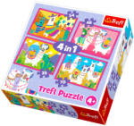 Trefl Lámák vakáción 4 az 1-ben puzzle 35,48,54,70 db-os (34322)