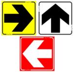  Irányjelző nyíl kis matrica több színben bármely irányba felragasztható