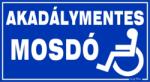  Akadálymentes mosdó piktogrammal tábla matrica