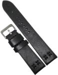  Curea de ceas XXL din piele neagra bizonata 18mm 20mm 22mm 24mm C3134 (C3134)