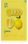  Holika Holika Pure Essence Lemon arcmaszk bőrpuhító és frissítő hatással C vitamin 20 ml