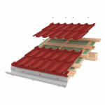 RoofArt Tigla metalica Roofart dublu-modulara Mat Extra