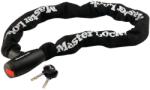 Master Lock Antifurt MasterLock lant otel calit 1m x 10mm inchidere cu cheie Negru