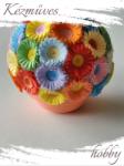 kezmuves-hobby. hu Virág kavalkád - Quilling Cserepes kisvirág