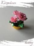 kezmuves-hobby. hu Minik minije - Quilling Cserepes kisvirágok