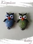 kezmuves-hobby. hu Kis Uhu bagoly hűtőmágnes 1. - Quilling hűtőmágnes
