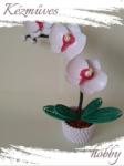 kezmuves-hobby. hu Fehér orchidea - Quilling Cserepes kisvirágok