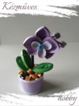 kezmuves-hobby. hu Lila orchidea - cserepes kisvirág