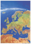 Stiefel Európa panoráma térképe, falitérkép (300400T-L)