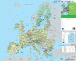 Stiefel Európai Unió mezőgazdasági térképe, falitérkép (47379-L)